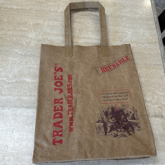 Trader Joe’s Reusable Collectible Washable Paper Grocery Bag - Picture 8 of 9